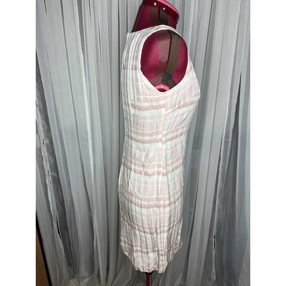 Sun dress pink cream striped 1990s - image 8