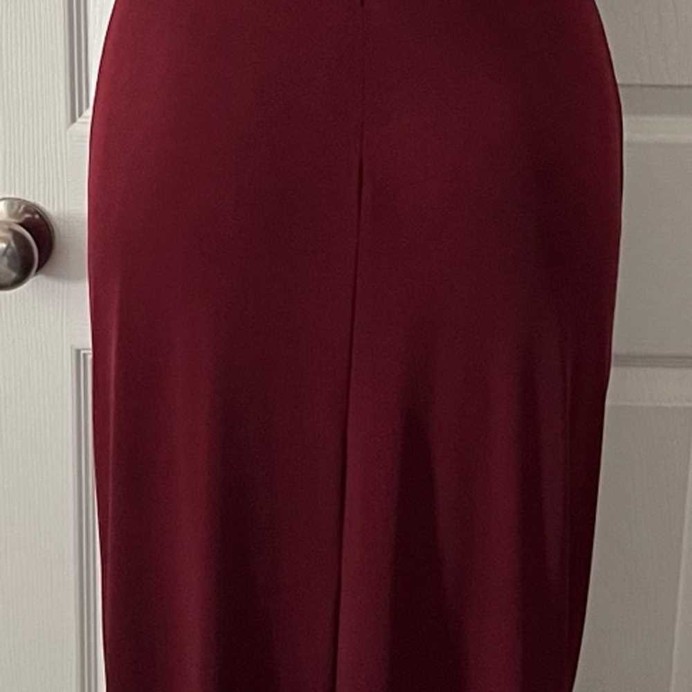 Karina Burgundy Shoulder Bling Maxi Dress size 10 - image 2