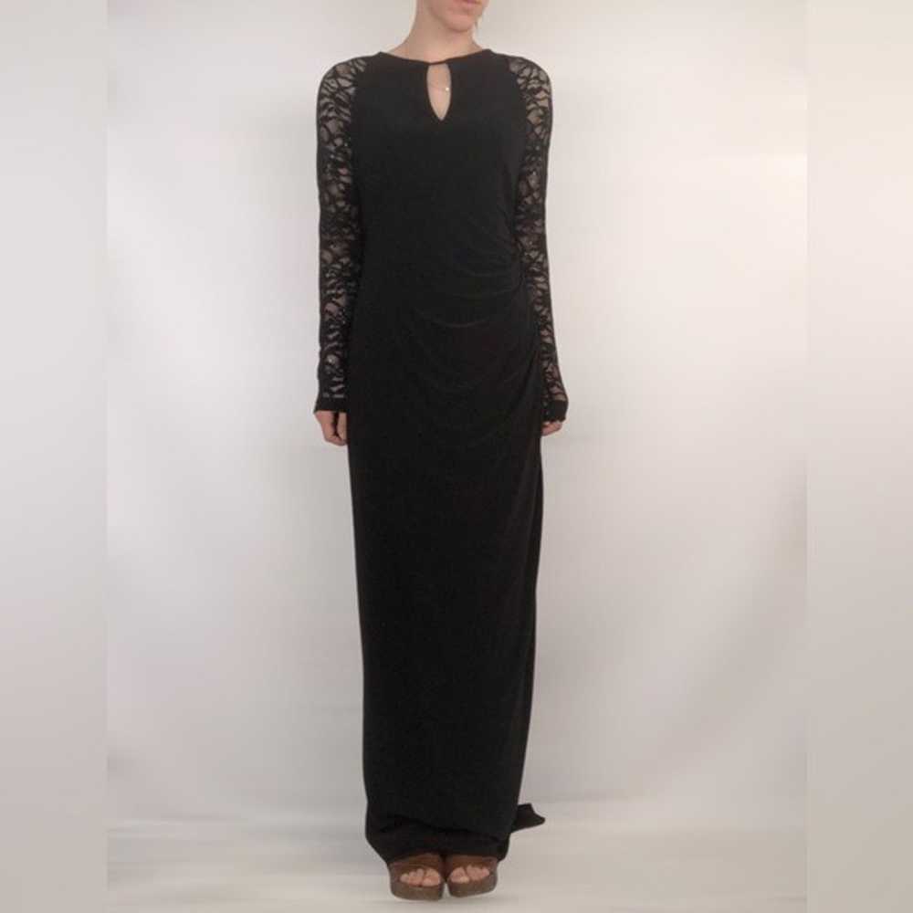 Betsy and Adam Womens Lace Sleeve Long Maxi Eveni… - image 2