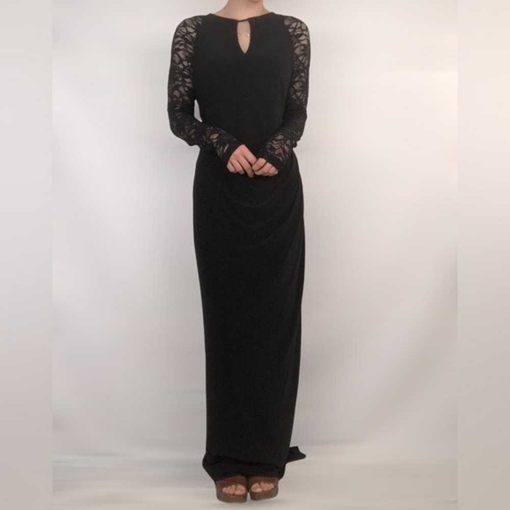 Betsy and Adam Womens Lace Sleeve Long Maxi Eveni… - image 3