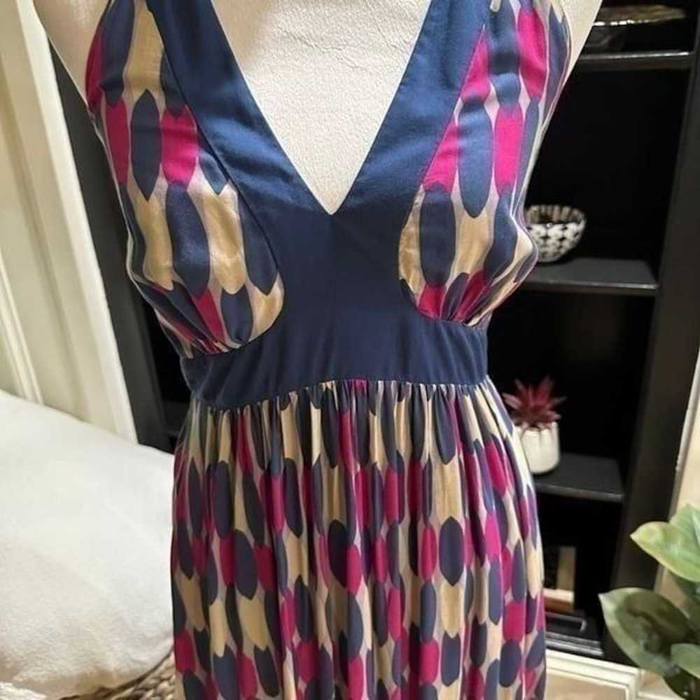 Boden Blue Halter Dress Size US 4L - image 3