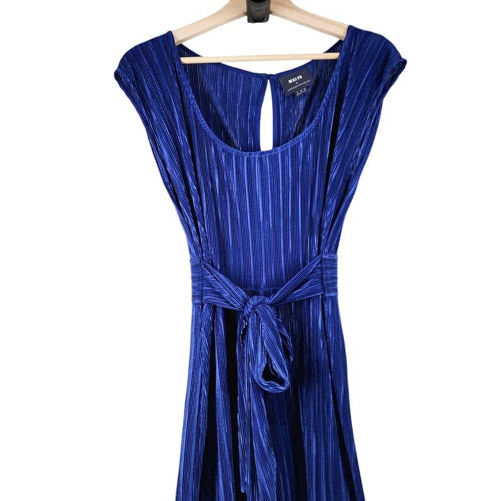 Anthropologie Maeve Sonata Pleated Jumpsuit Blue … - image 7