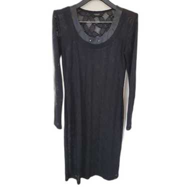 NOR Denmark Black Sheer Lace Long Sleeve Dress