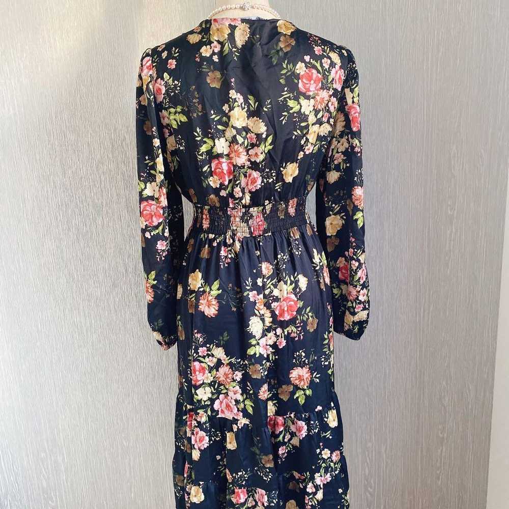 ZARA floral long one-piece dress, long-sleeved, a… - image 10