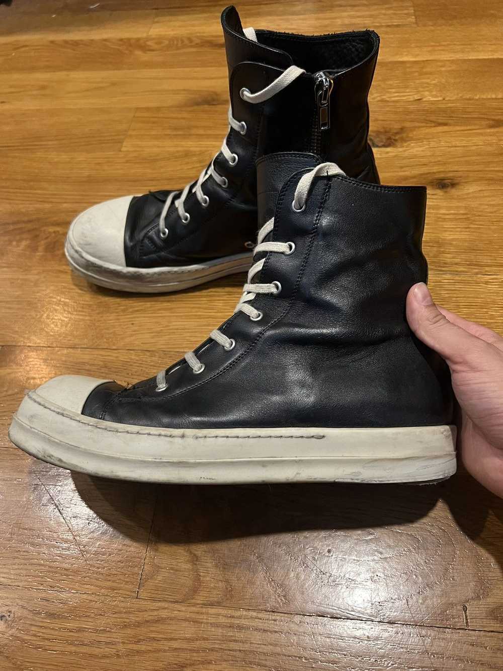 Rick Owens Rick Owens Mainline Ramones black/milk - image 4