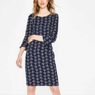 Boden Newlyn Jersey Jacquard Dress