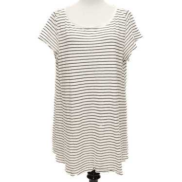 Eileen Fisher Short Sleeve Jersey Knit Stripped T-