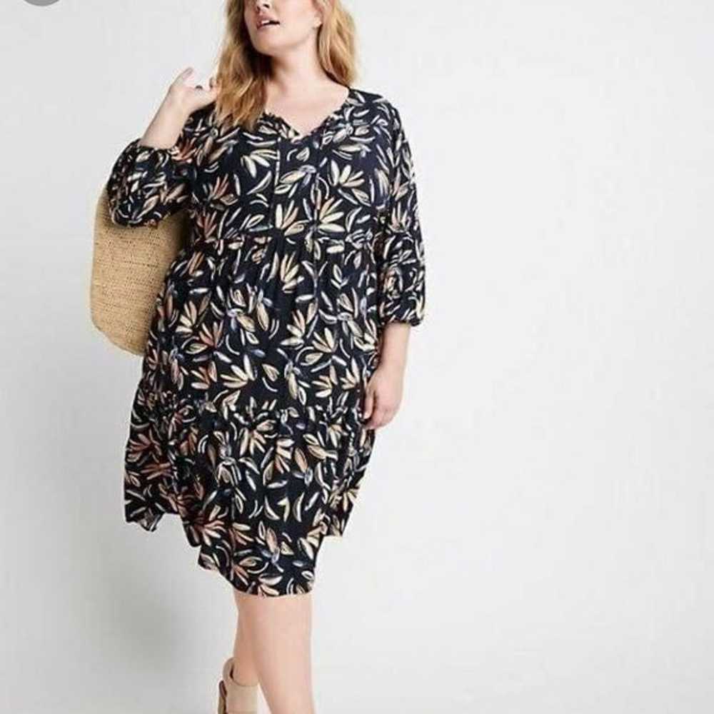 Ryllace Promenade Navy Blue Floral Dress Size 16 … - image 8