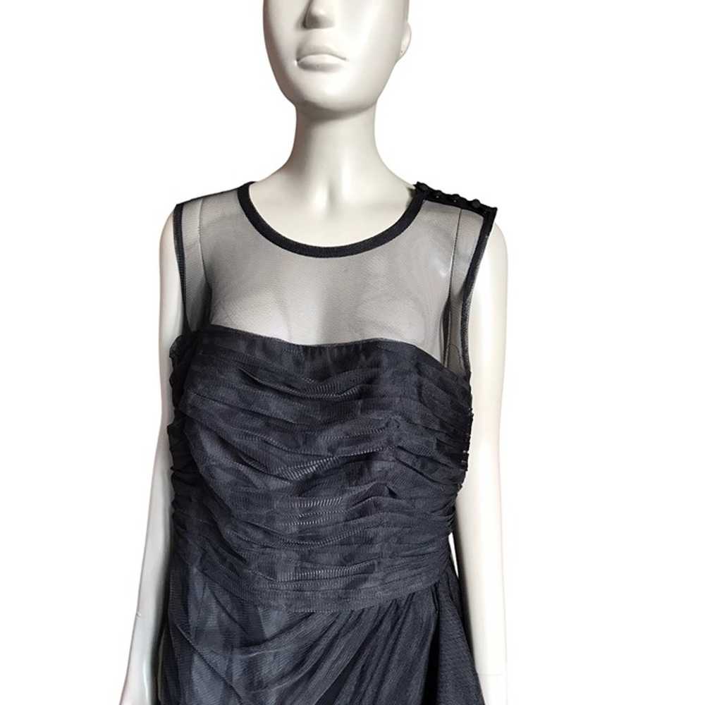 White by Vera Wang Black Tulle Dress - image 3