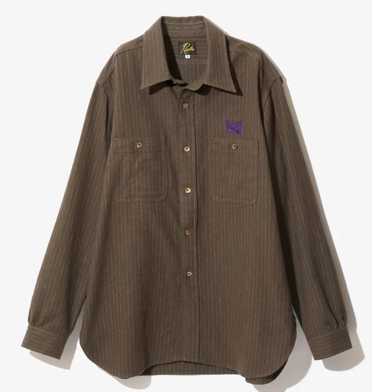 Needles Needles WORK SHIRT - C/L/W PIN STRIPE TWI… - image 1