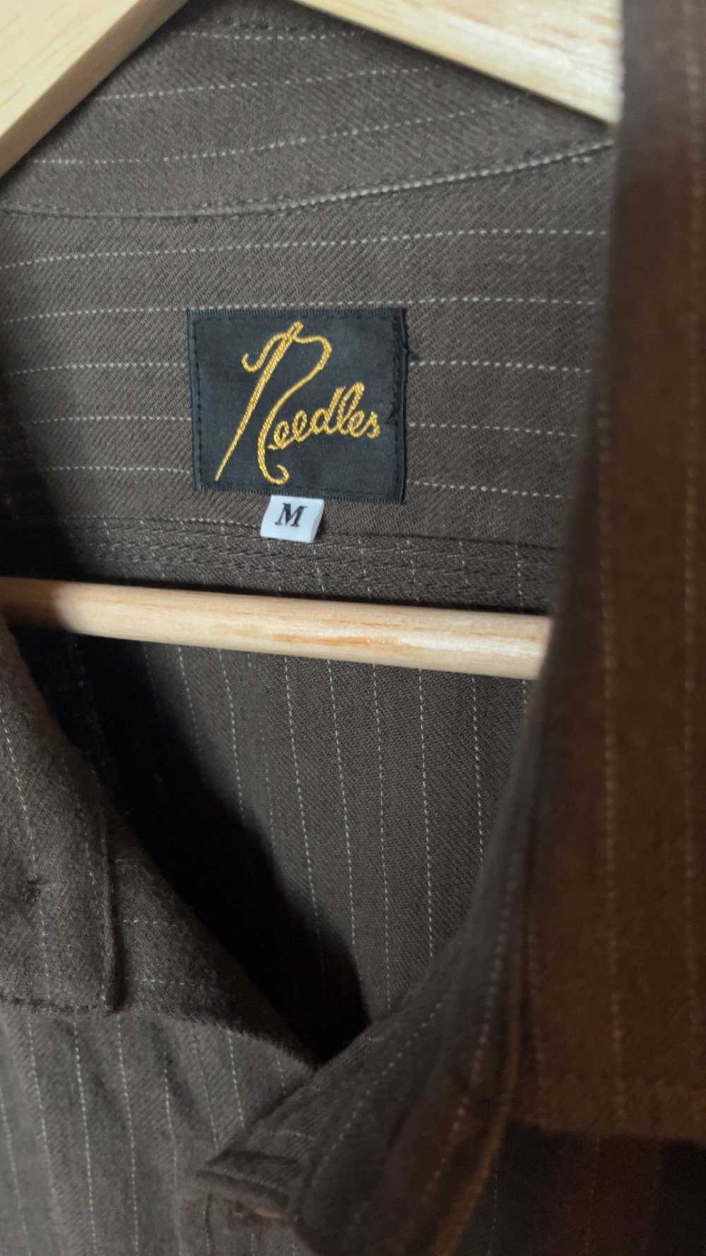 Needles Needles WORK SHIRT - C/L/W PIN STRIPE TWI… - image 6