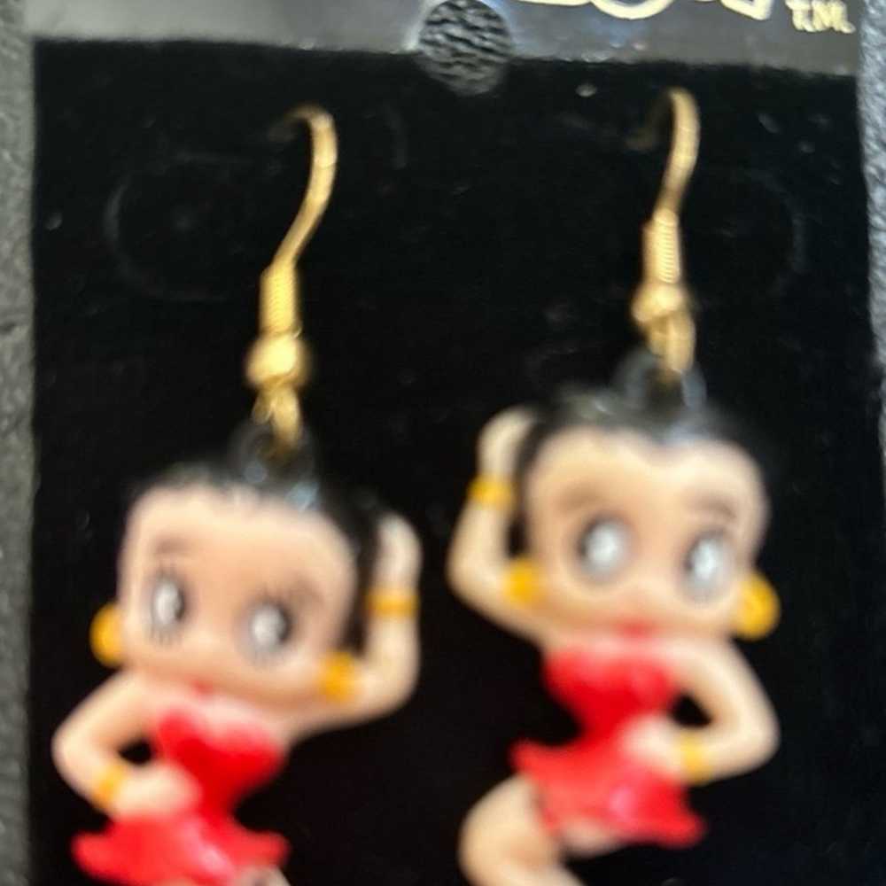 Betty Boop Lot-Earrings/Watch/Pen!!!-All Vintage! - image 2