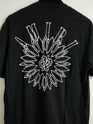 Amiri Black Flower Stick Poke Logo T-Shirt