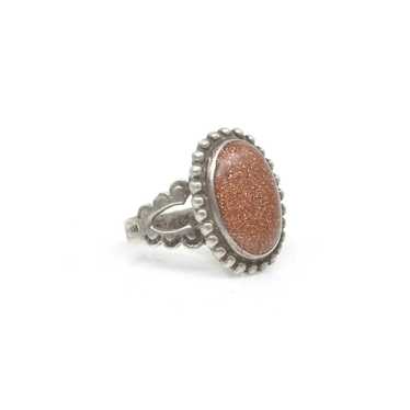 Goldstone Ring - Sz 5 - image 1