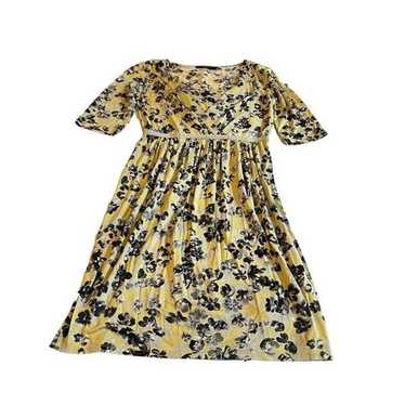 Weekend Max Mara Women’s Yellow Floral Fit Flare … - image 1