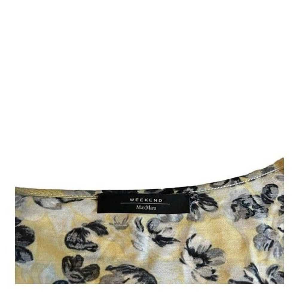 Weekend Max Mara Women’s Yellow Floral Fit Flare … - image 3