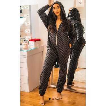 Savage X fenty Forever Savage Hooded jumpsuit bla… - image 1