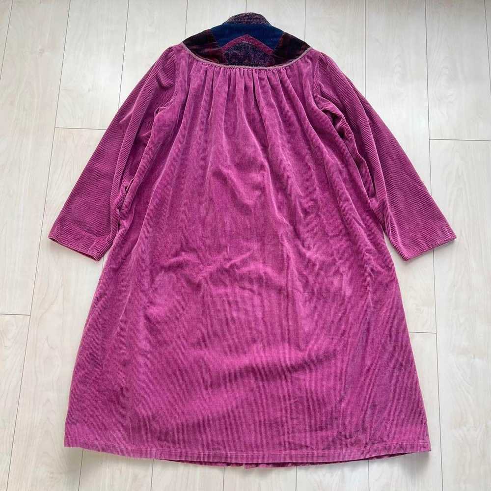 Vintage retro used corduroy shirt dress. - image 5