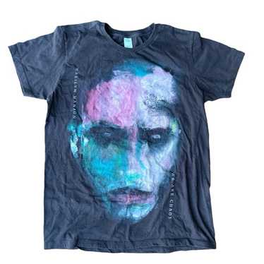 Marilyn Manson We Are Chaos Tシャツ XL Marilyn Manson T Shirt We Are Chaos Back Print Logo Official