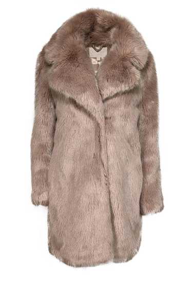 J.Crew Collection - Mauve Pink Faux Fur Coat Sz S