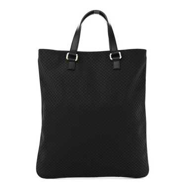 GUCCI Nylon Microguccissima Flat Vertical Tote Bl… - image 1