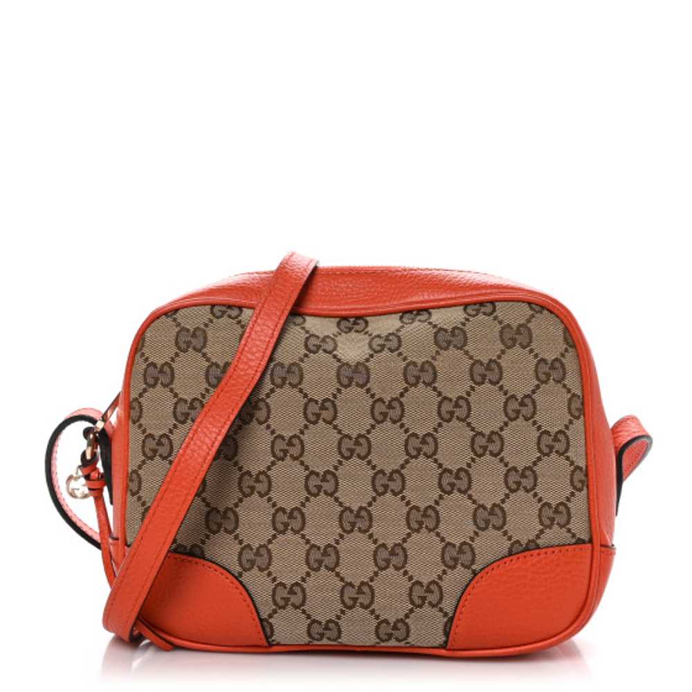 GUCCI Monogram Dollar Calfskin Mini Bree Messenge… - image 1