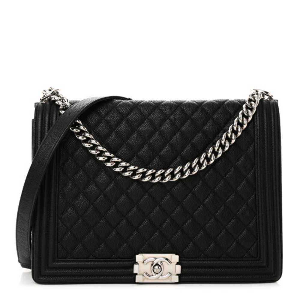 CHANEL Caviar Quilted Large Boy Flap Black - image 1