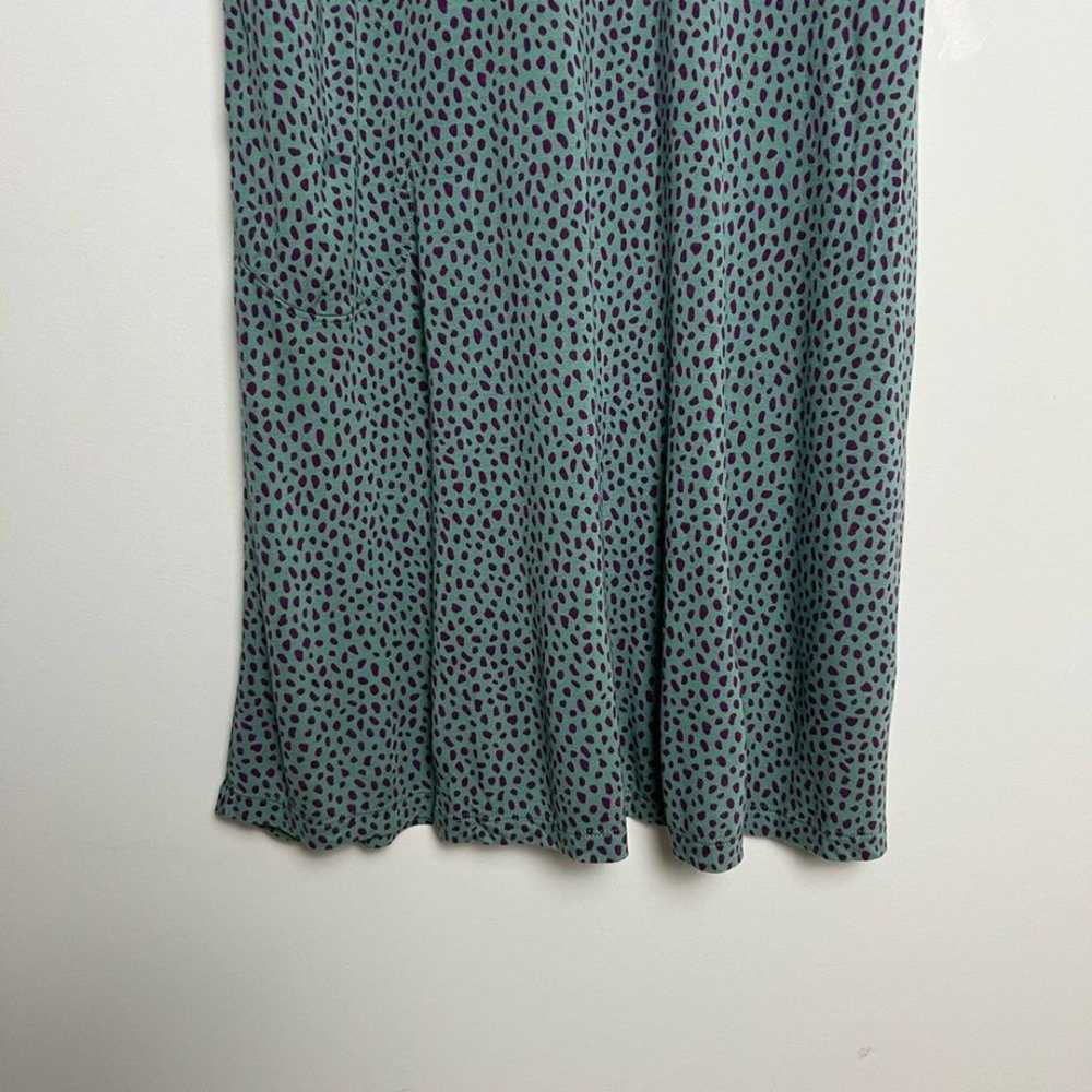 Gudrun Sjoden Green Purple Cheetah Print Stretch … - image 8