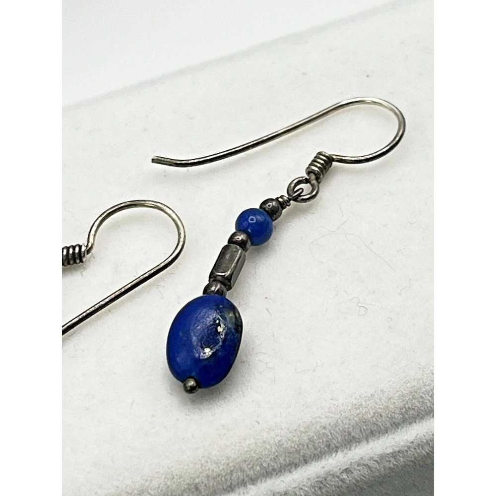 The Unbranded Brand GENUINE LAPIS LAZULI STERLING… - image 4