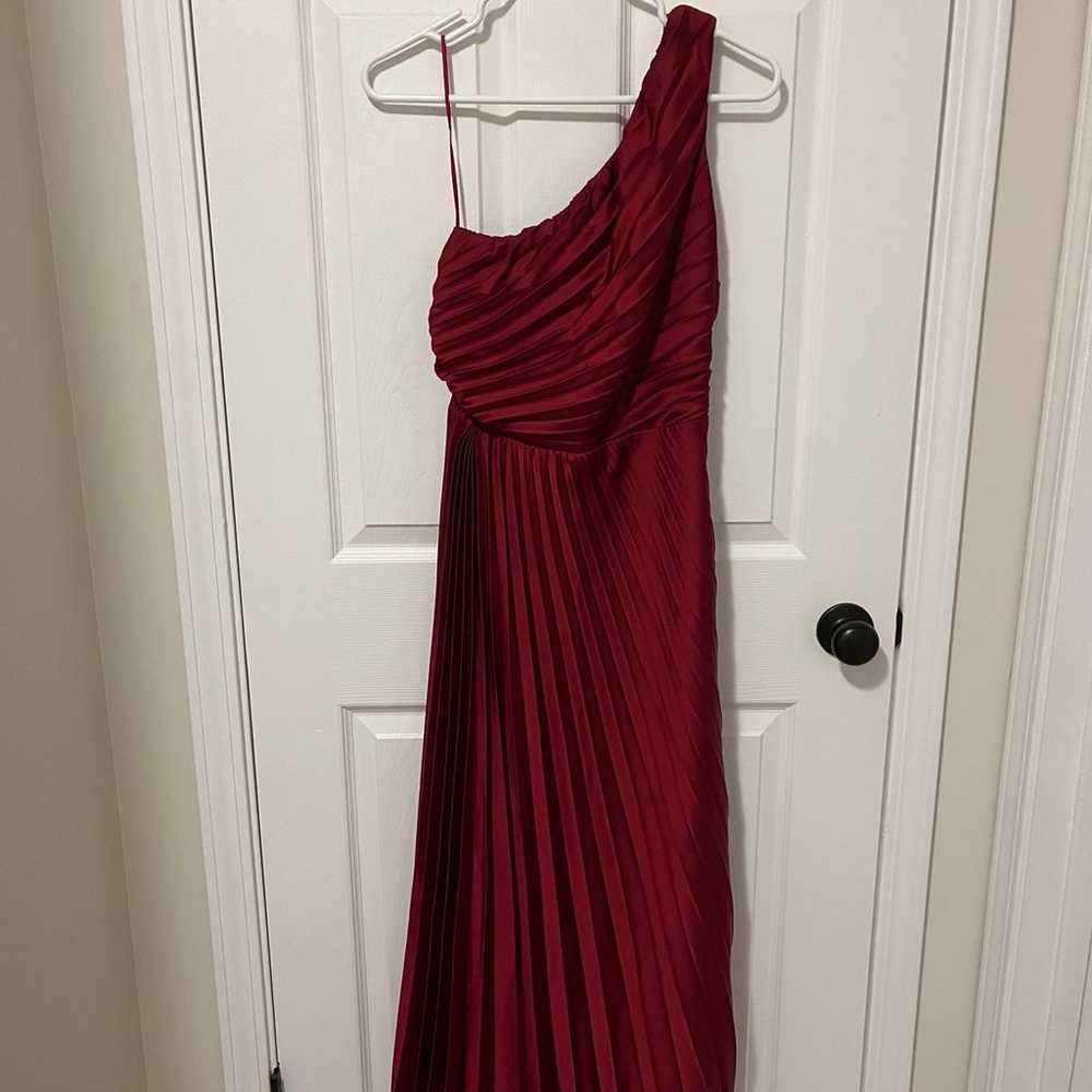 Giselle Pleated One-Shoulder Maxi Dress - image 2