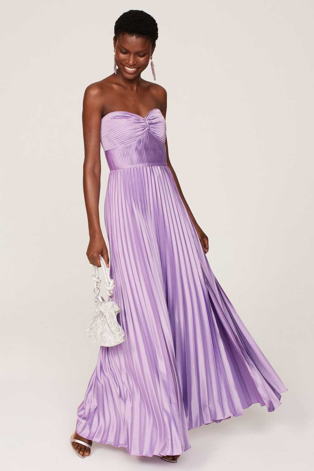 AMUR Stef Pleated Gown - image 1