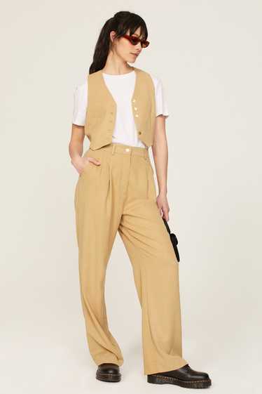 DONNI. Twill Pleated Pants