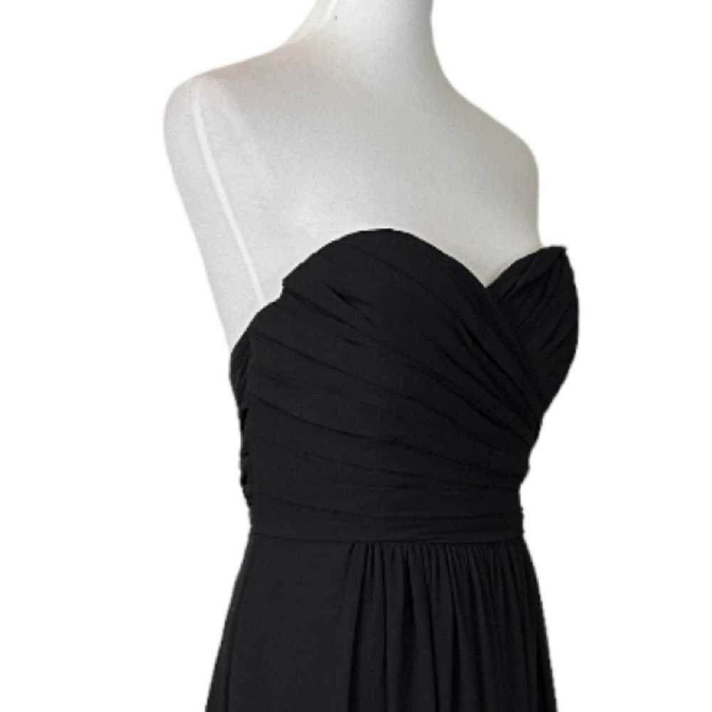 Bill Levkoff Women's Strapless Black Chiffon Form… - image 10