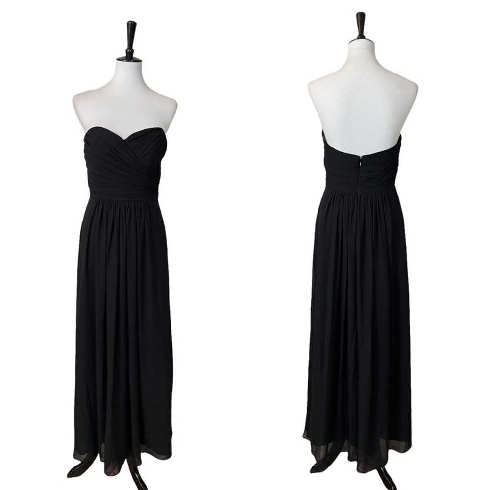 Bill Levkoff Women's Strapless Black Chiffon Form… - image 12