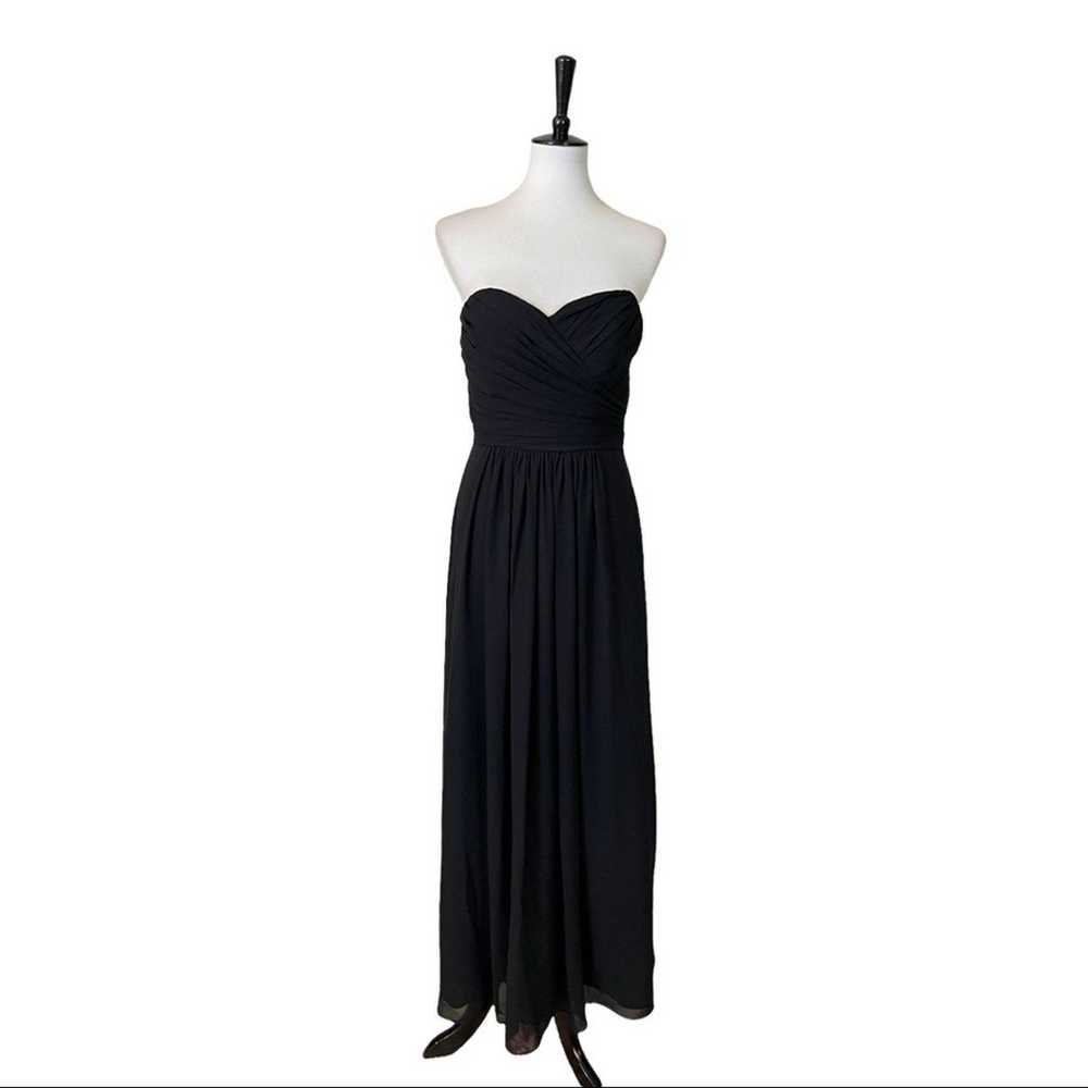 Bill Levkoff Women's Strapless Black Chiffon Form… - image 3