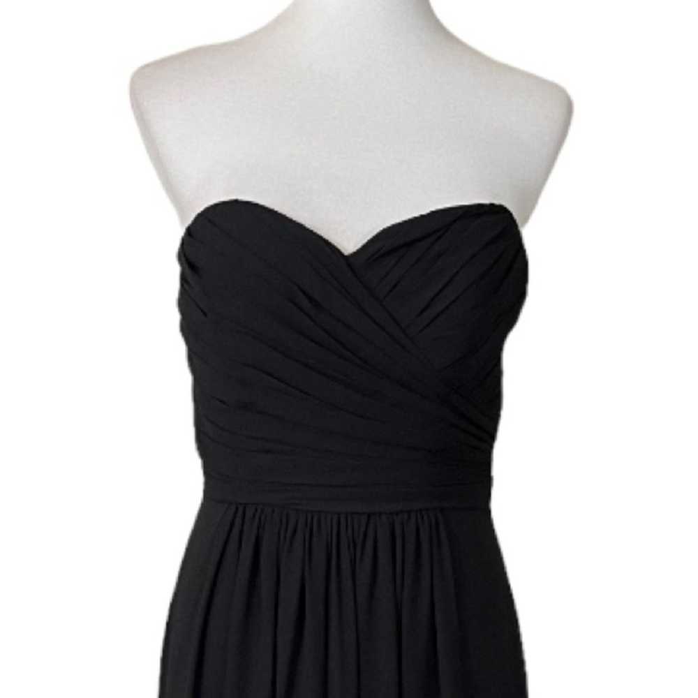 Bill Levkoff Women's Strapless Black Chiffon Form… - image 9