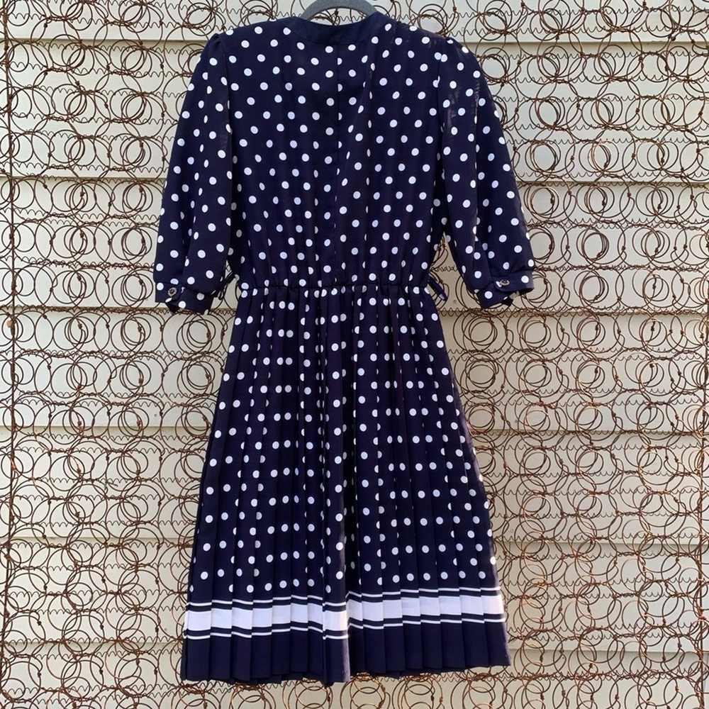 Vintage Breli Originals polka dot pleated dress - image 3