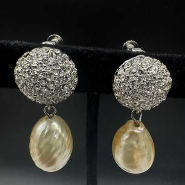 Les Bernard Faux Pearl Earrings - image 1