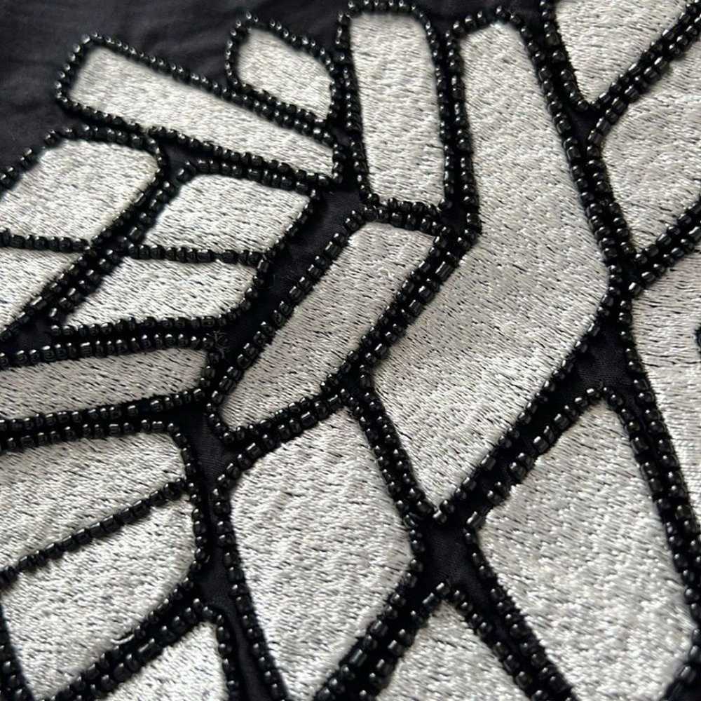 NEW Anthropologie Bl^nk London Black White Beaded… - image 4