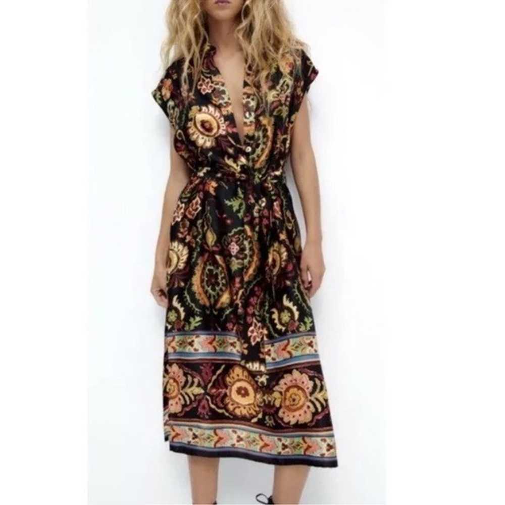 Zara Women’s Printed Tunic Dress - Size XL - image 3