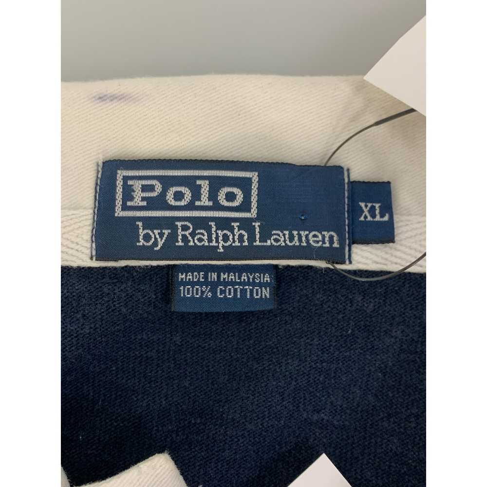 POLO RALPH LAUREN/Polo Shirt/XL/Navy/Cotton/Borde… - image 3