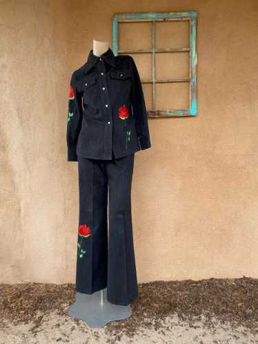 Marshall-Rousso Las Vegas 1970s Embroidered Black…