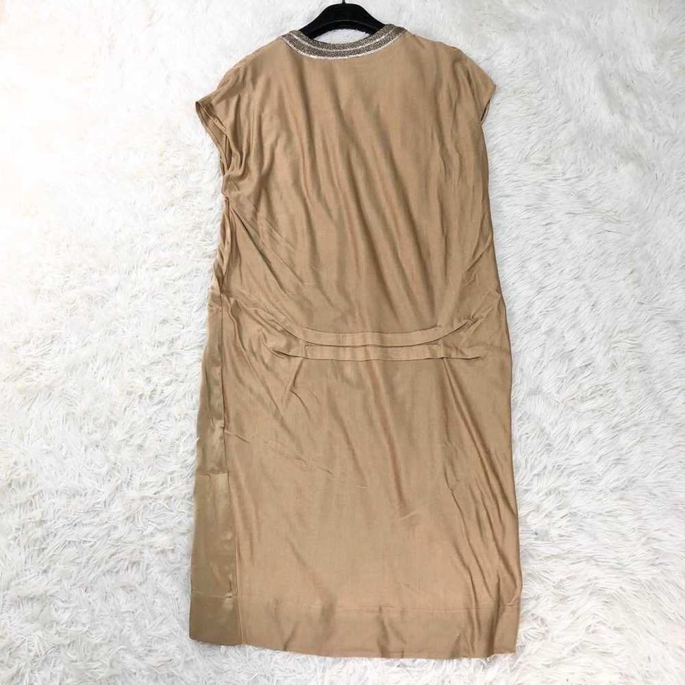 Great quality! ballsey dress 100% silk beige size… - image 2