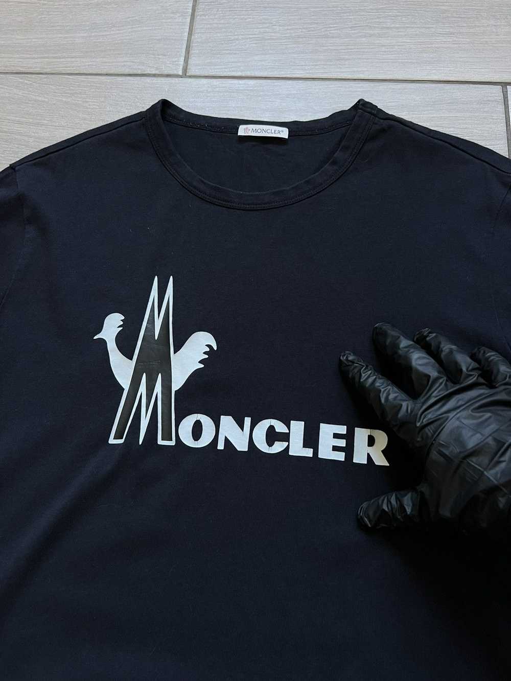 Moncler × Streetwear × Vintage Moncler t-shirt Bi… - image 5