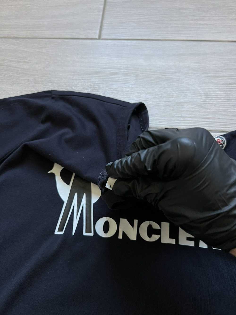 Moncler × Streetwear × Vintage Moncler t-shirt Bi… - image 7