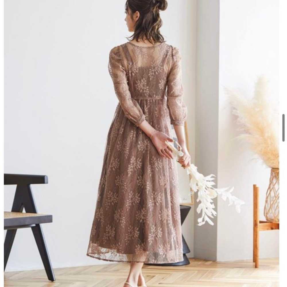 DorryDoll Layered Floral Lace Long Party Dress - image 4