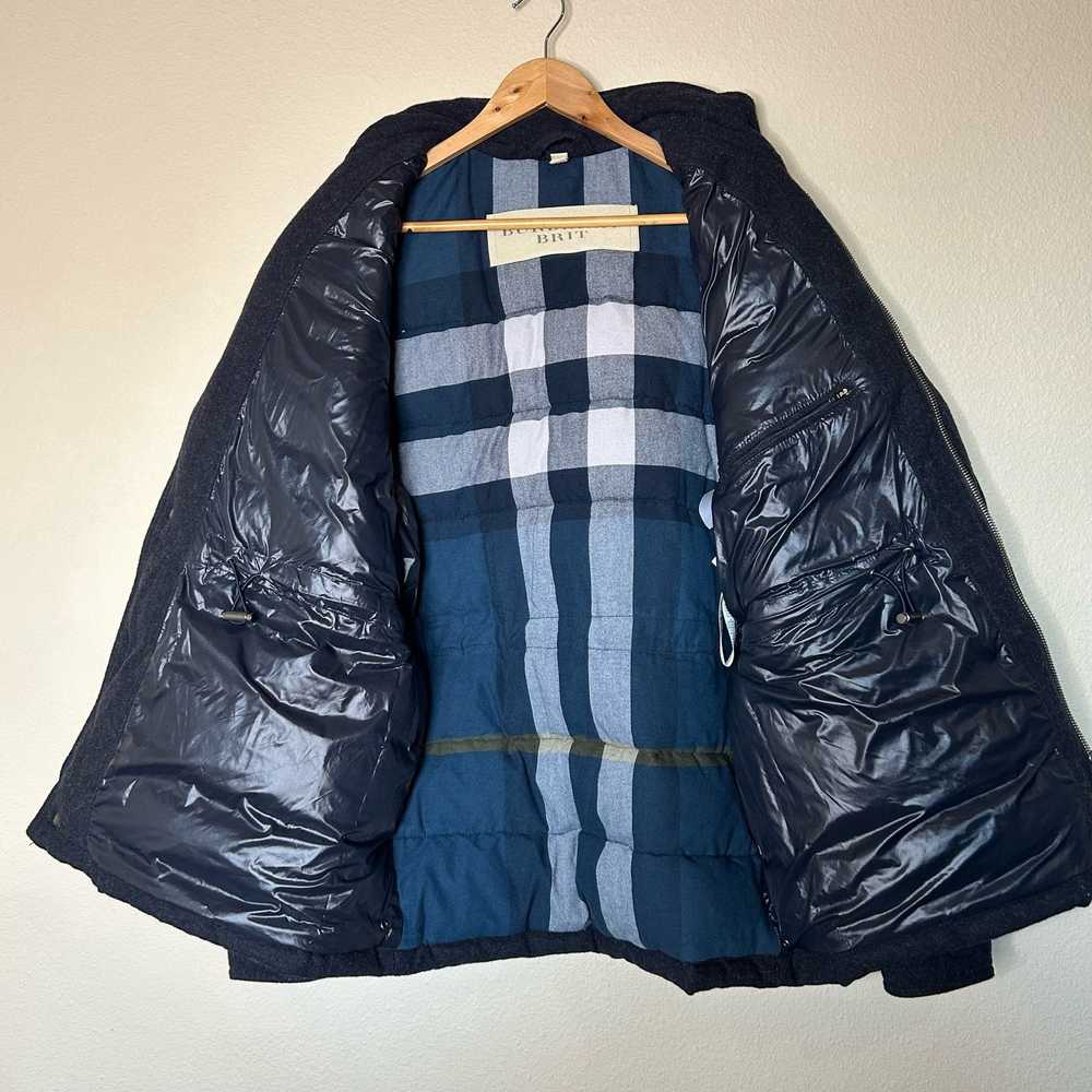 Burberry Burberry Brit Jacket Coat Wool Down Navy… - image 7