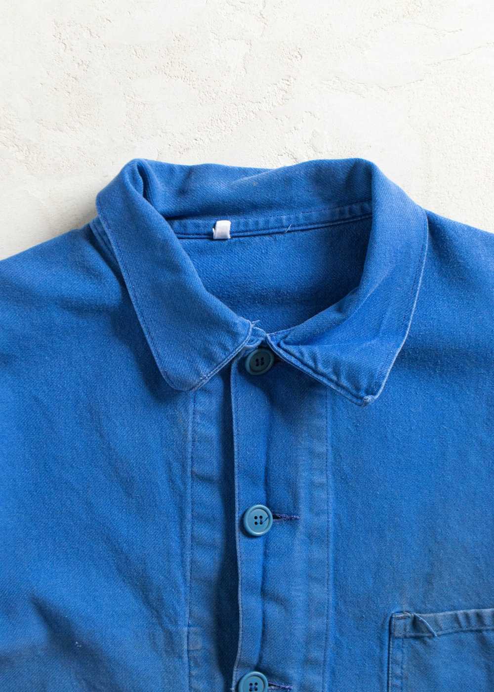 Vintage 1980s Bleu de Travail French Workwear Cho… - image 3