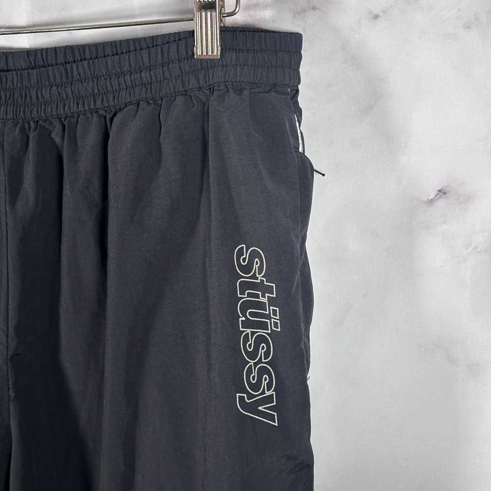 Stussy Black Logo Piping Track Pants - image 2