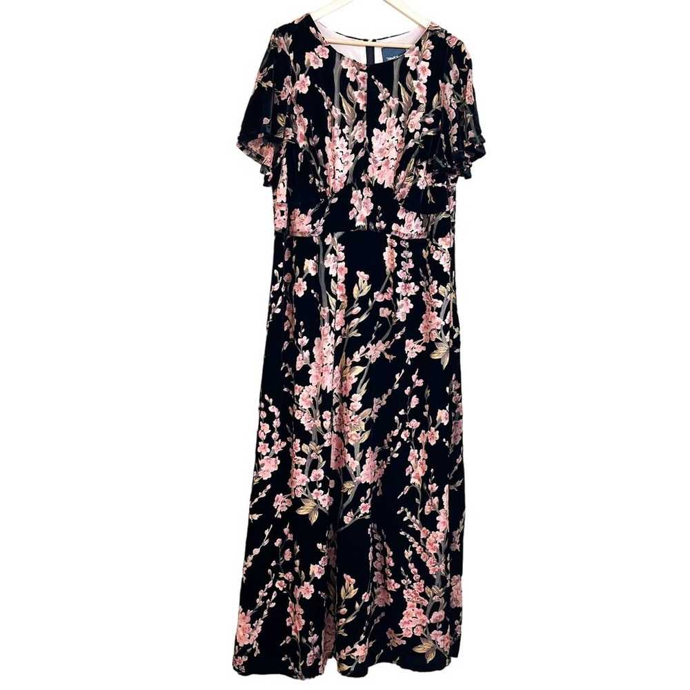 ModCloth Soiree Saunter Velvet Burnout Floral Max… - image 4